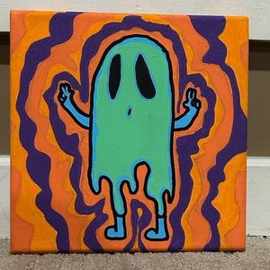 Original Painting, Cartoon Ghost